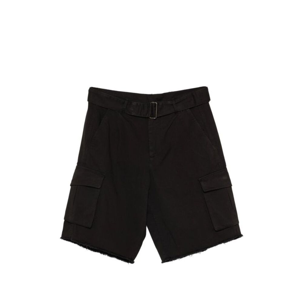 Laneus Black Shorts - Cargo Shorts Men